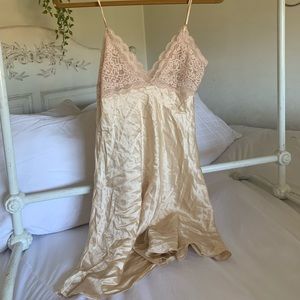 Silk & lace lingerie dress